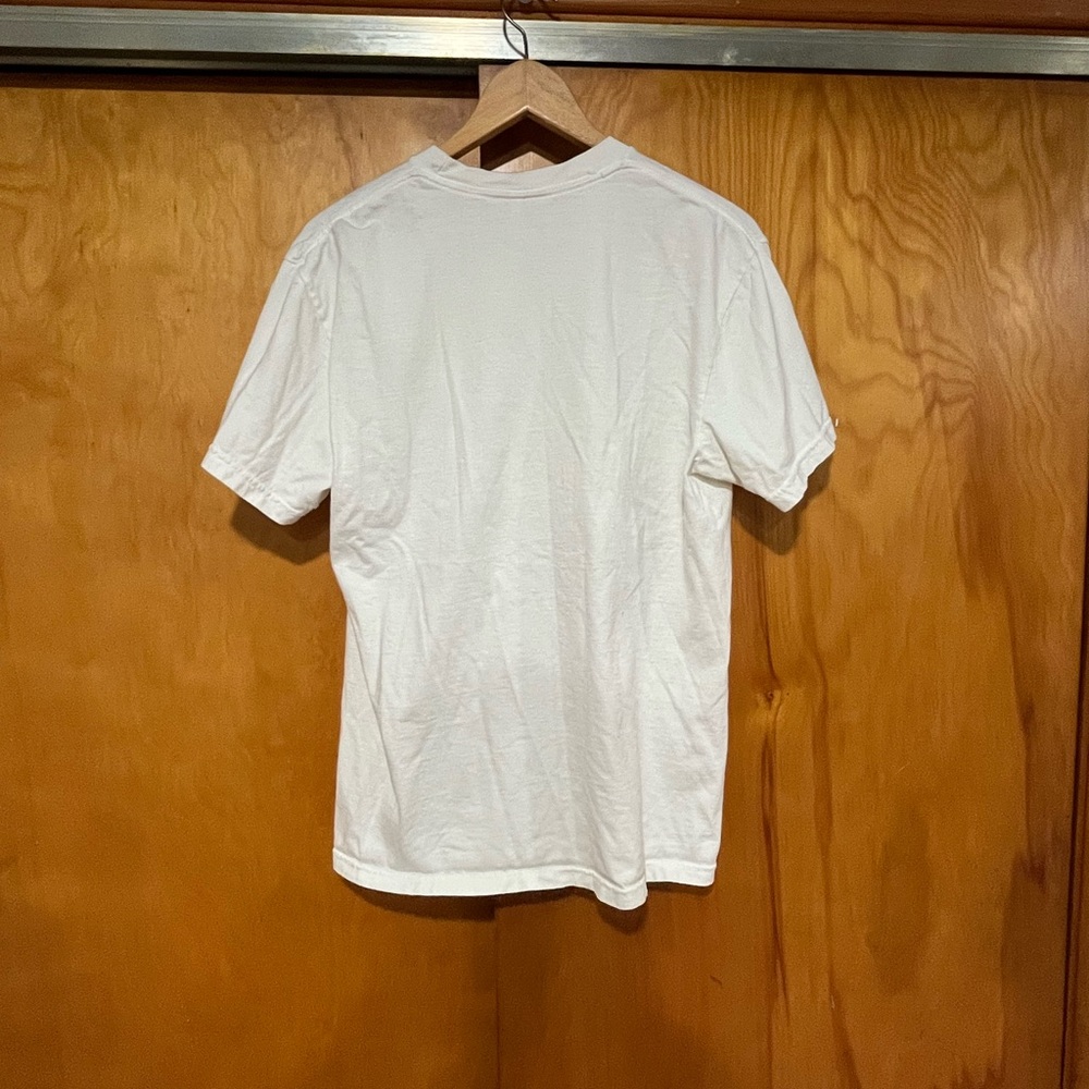Comfort Colors White Graphic Tee with Smiley Design - Picture 4 of 5